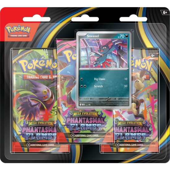 Mega Evolution - Phantasmal Flames - 3-Pack Blister - Sneasel